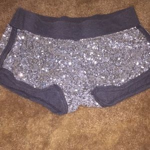 Sparkly grey shorts